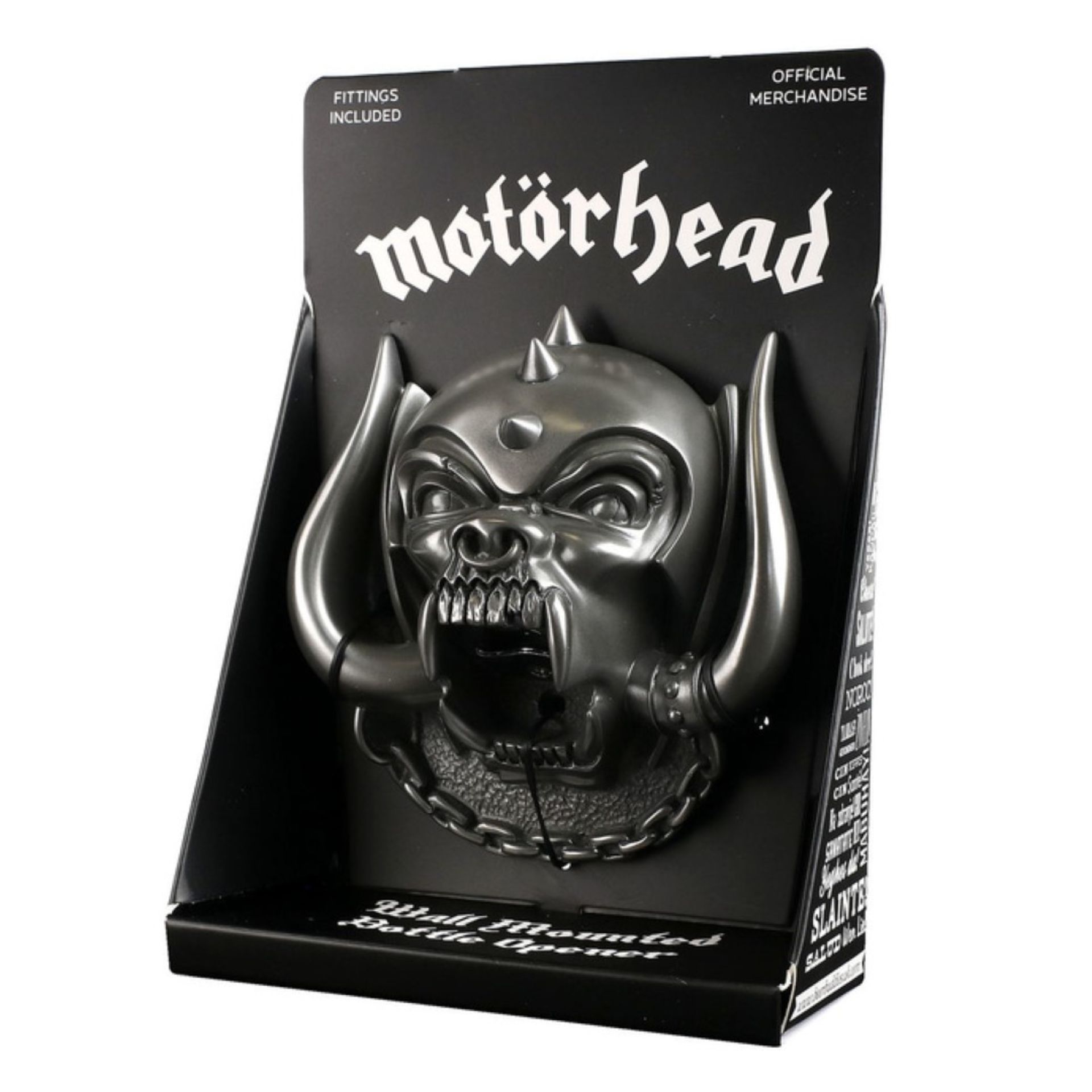 1 x Motorhead Wall Mounted Bottle Opener - Snaggletooth With a Gun Metal Finish - By Beer Buddies - - Image 2 of 12