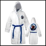 1 x The Who 'Bullseye' Luxury Bathrobe - Officially Licensed Merchandise - Blue/White - Unisex