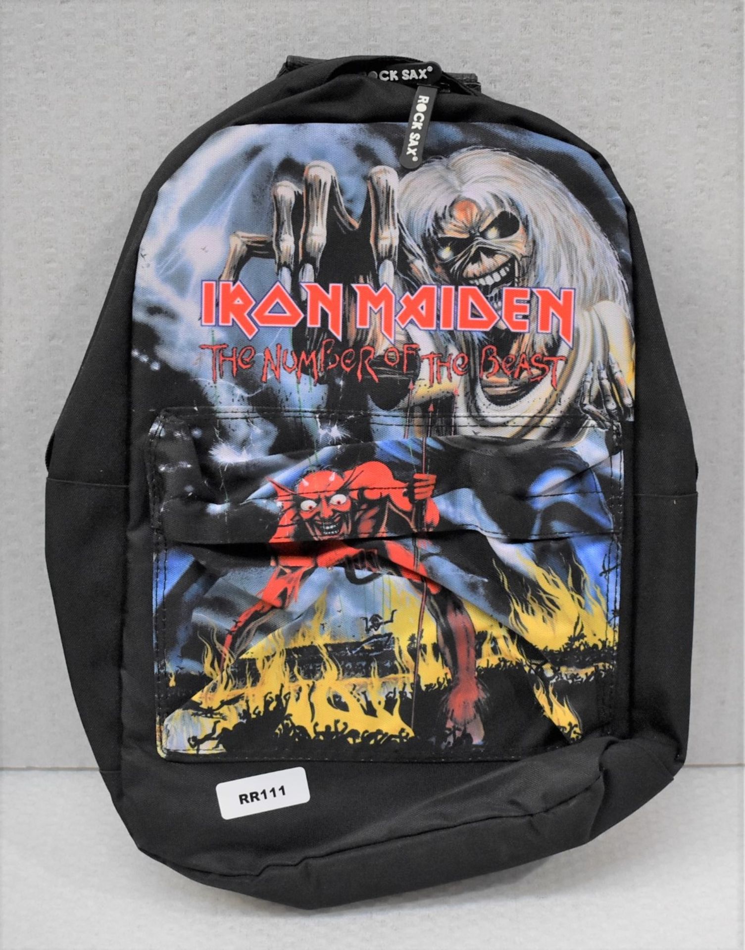 1 x Iron Maiden Number Of The Beast Backpack Bag by Rock Sax - Officially Licensed Merchandise - - Image 2 of 5