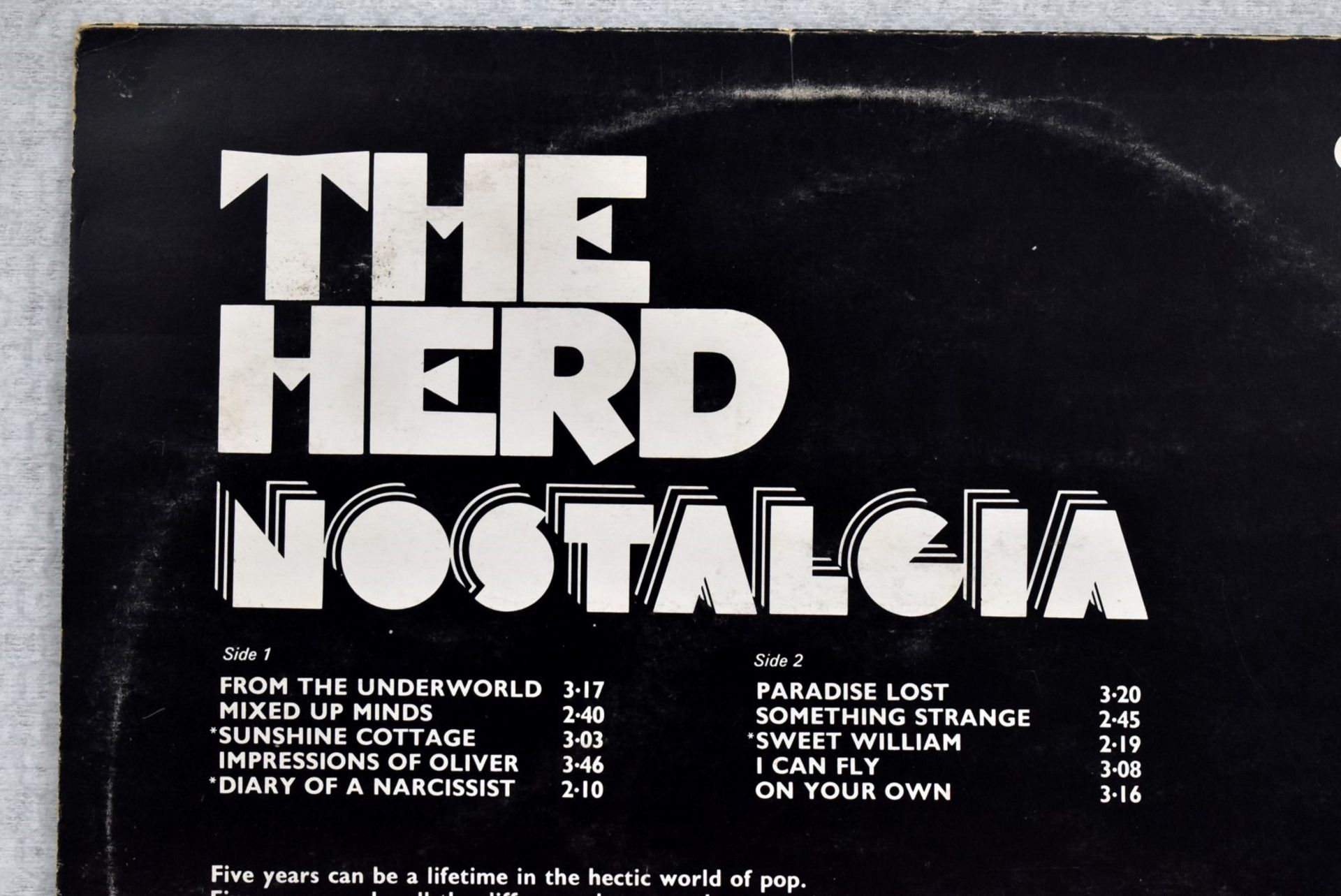 1 x THE HERD Nostalgia Bumble Records 1972 2 Sided 12 Inch Vinyl - Ref: RNR8609 - CL720 - Location: - Image 7 of 16