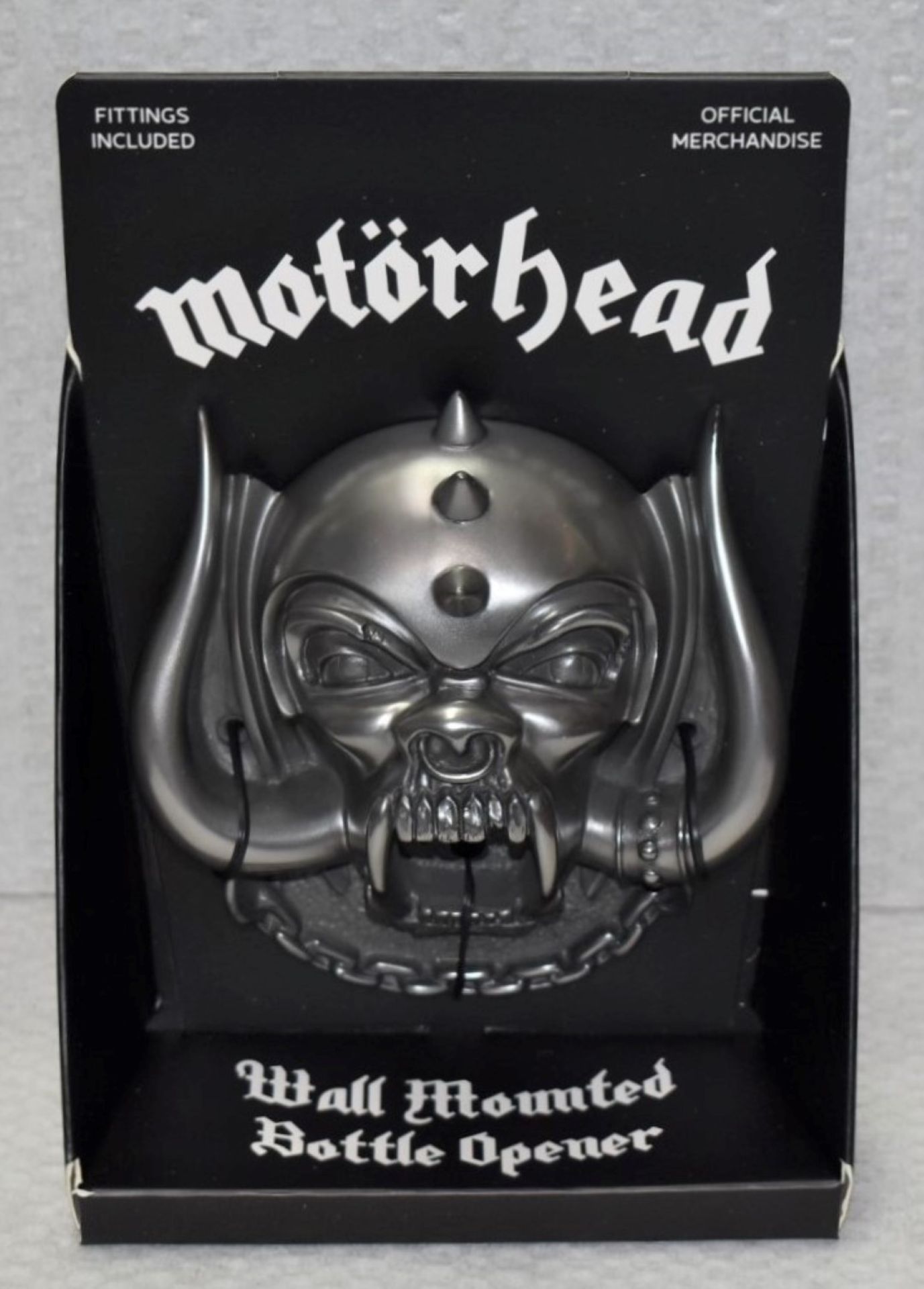 1 x Motorhead Wall Mounted Bottle Opener - Snaggletooth With a Gun Metal Finish - By Beer Buddies - - Image 6 of 12