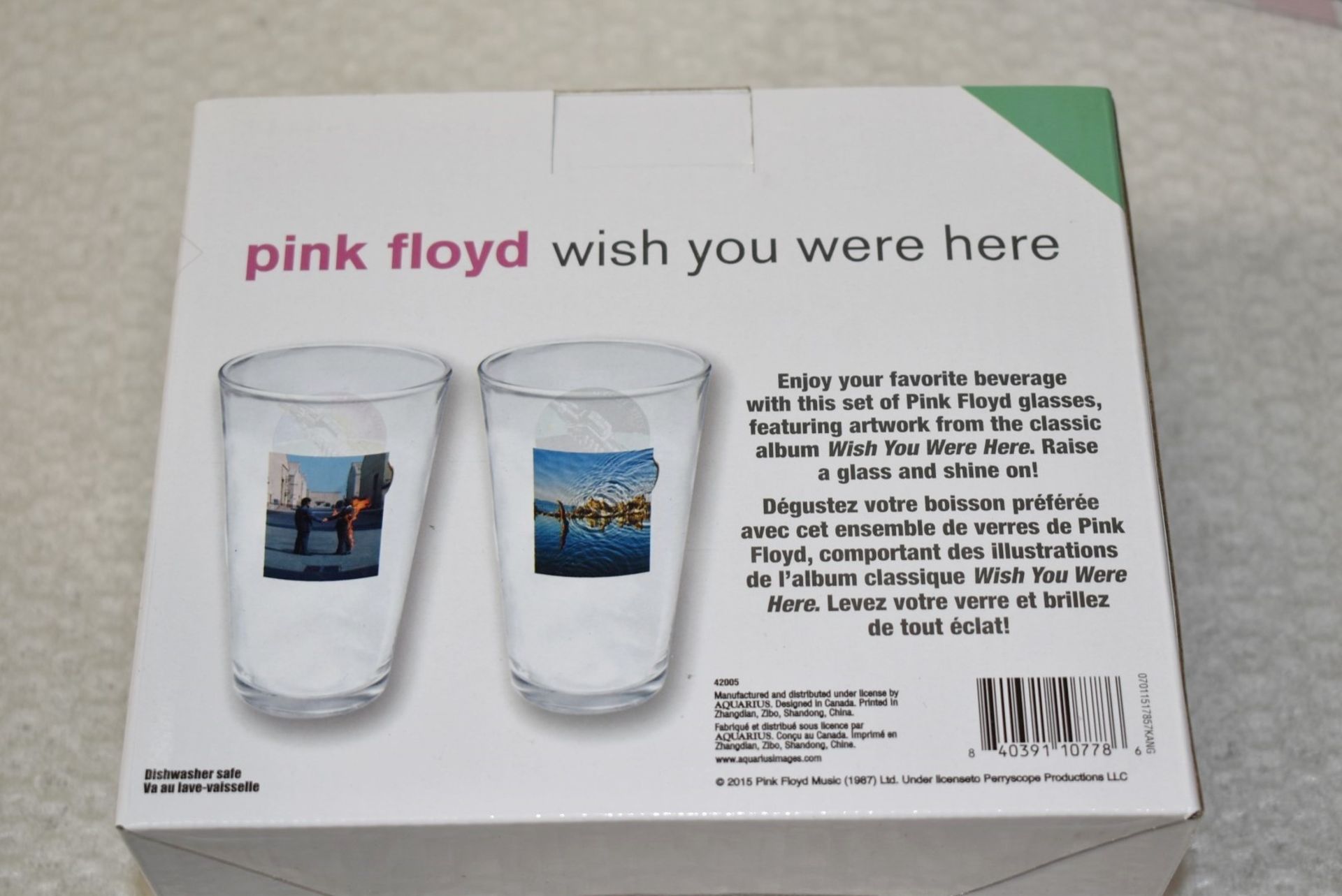 3 x Sets of Pink Floyd 'Wish You Were Here' Drinking Glass Gift Packs - Each Pack Contains 2 x 16oz - Image 6 of 8