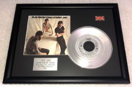 1 x The Jam 'When You're Young' Silver 7 Inch Vinyl - Mounted and Presented in Black Frame - Ref: