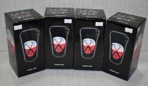 4 x Pink Floyd 'The Wall' Travel Mugs - Presented in Gift Boxes - Officially Licensed Merchandise -