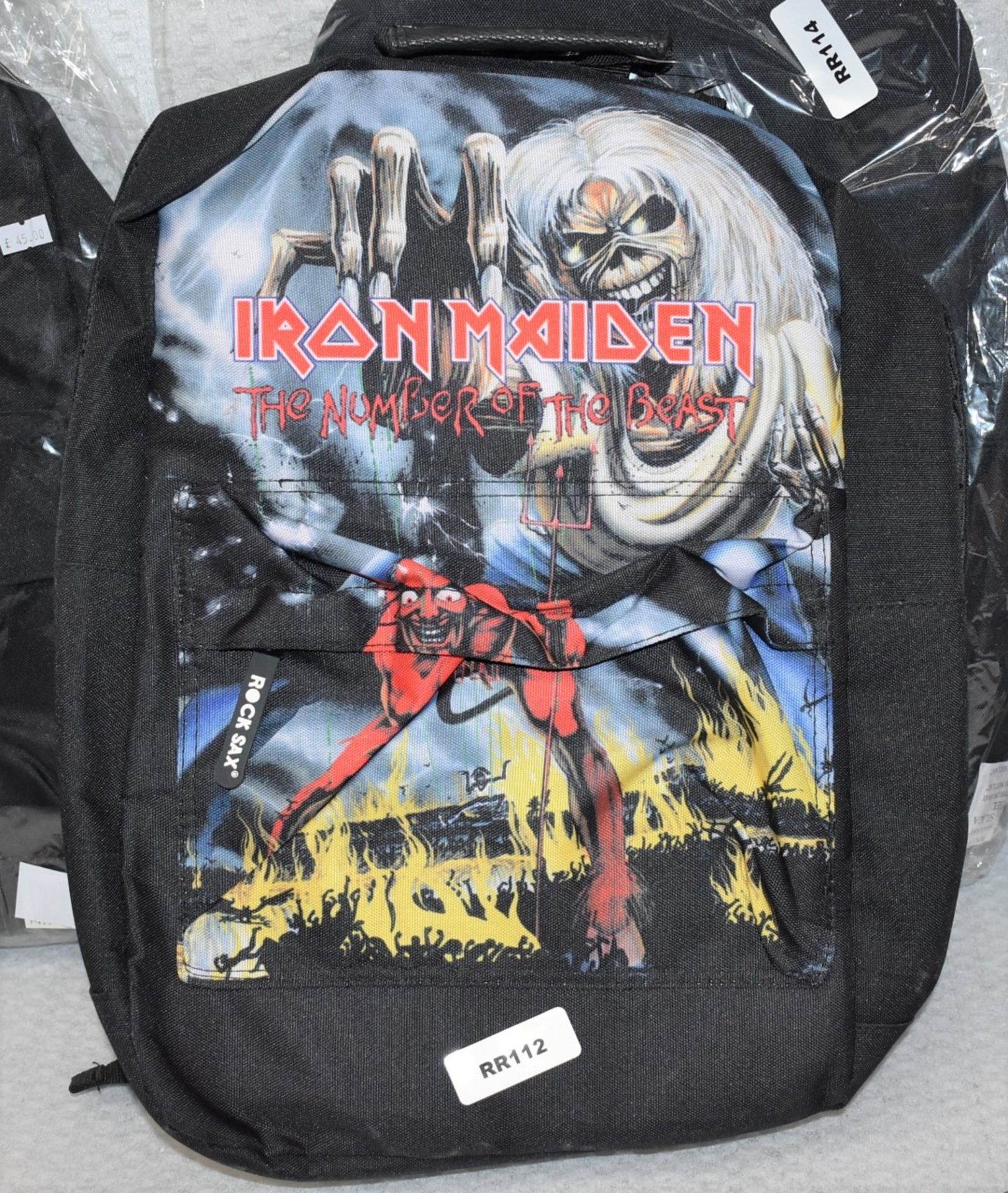 1 x Iron MaidenBackpack Bag by Rock Sax - Officially Licensed Merchandise - New & Unused - RRP £ - Image 3 of 5