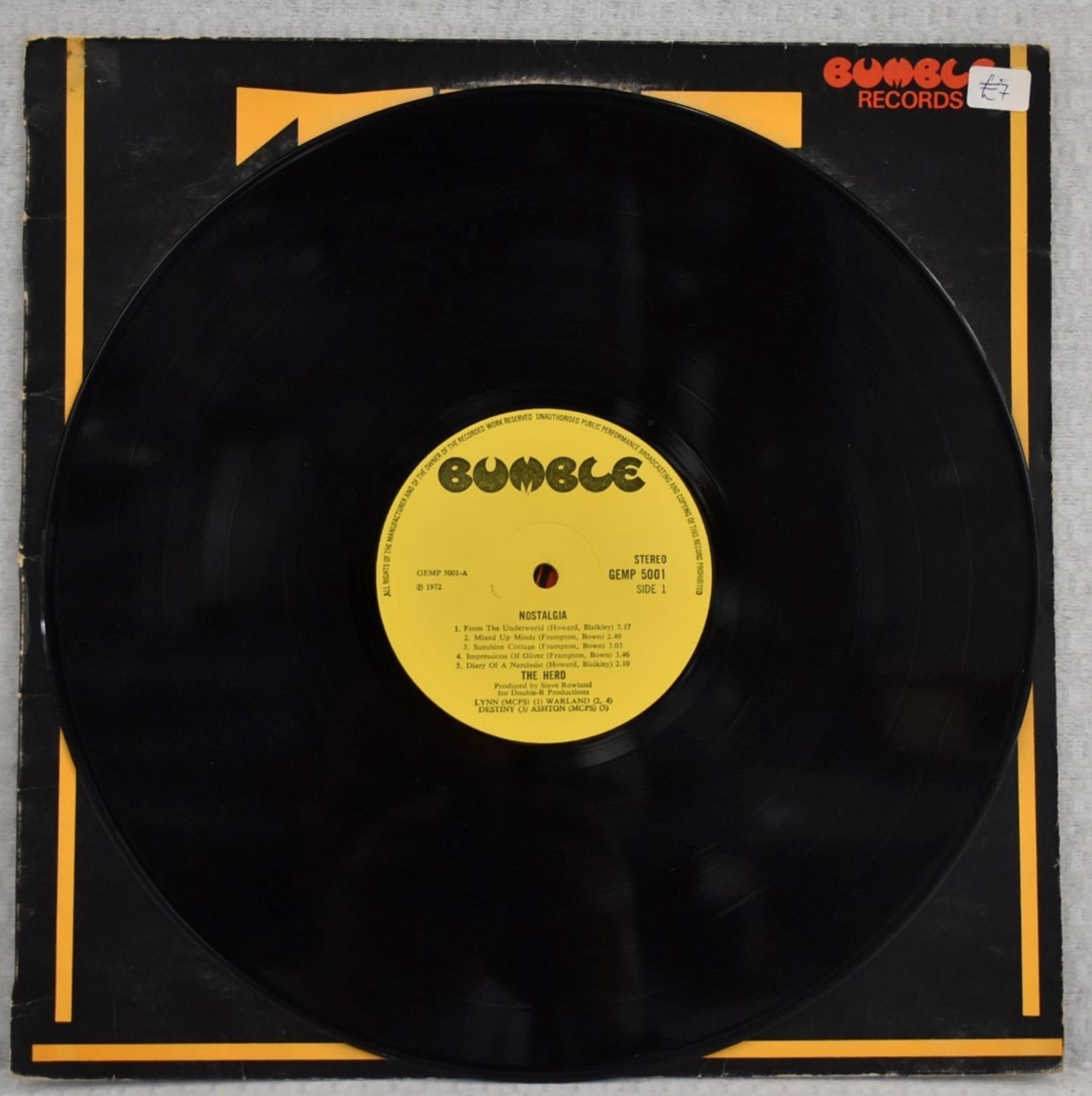 1 x THE HERD Nostalgia Bumble Records 1972 2 Sided 12 Inch Vinyl - Ref: RNR8609 - CL720 - Location: - Image 12 of 16