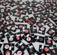 Approx 100 x Rock n Roll Button Badges By Pyramid - Various Bands Included - Officially Licensed