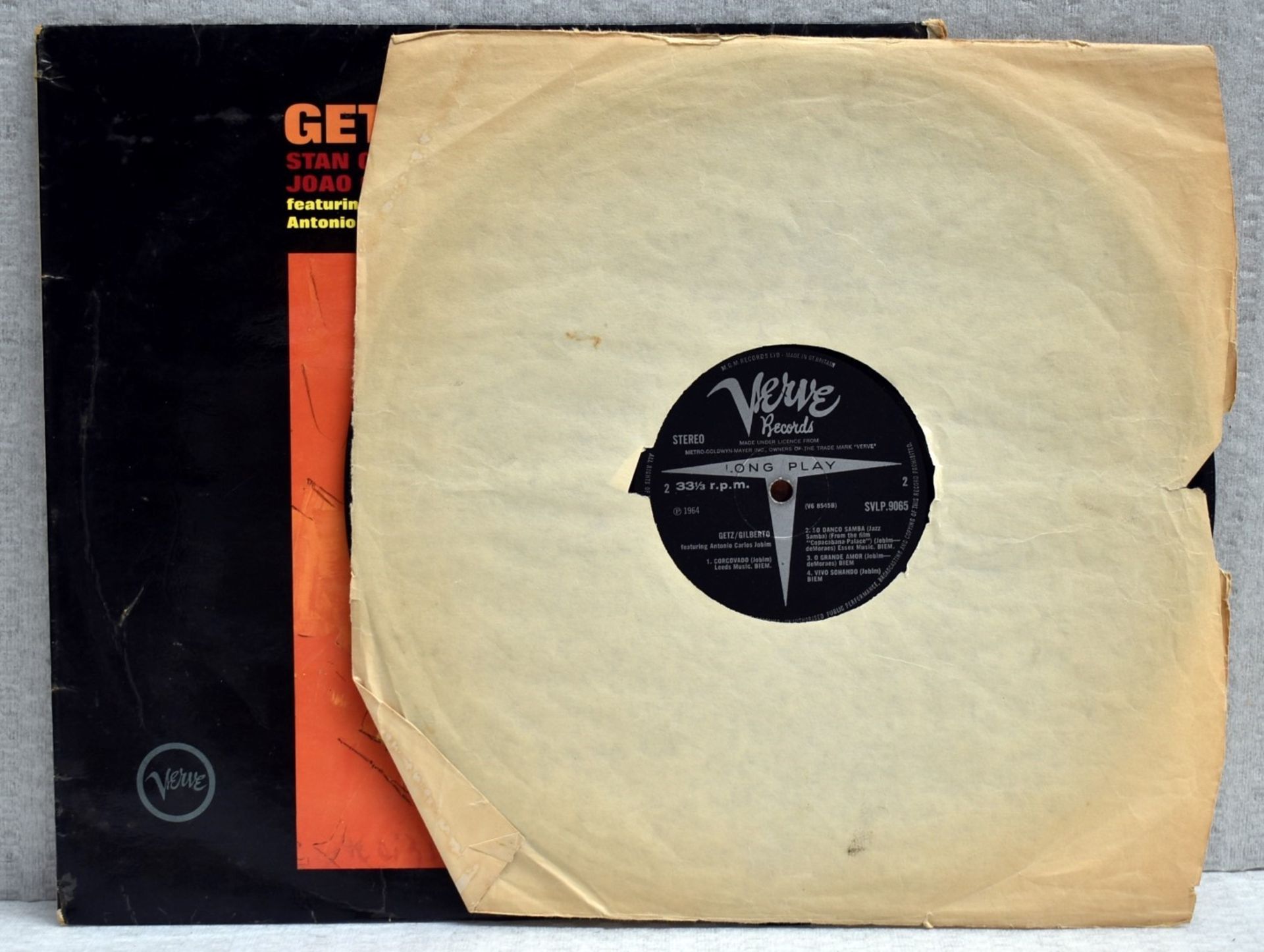 1 x GETZ / GILBERTO by Stan Getz and Joao Gilberto VERVE Records 1964 2 Sided 12 Inch Vynil - Ref: - Image 12 of 15