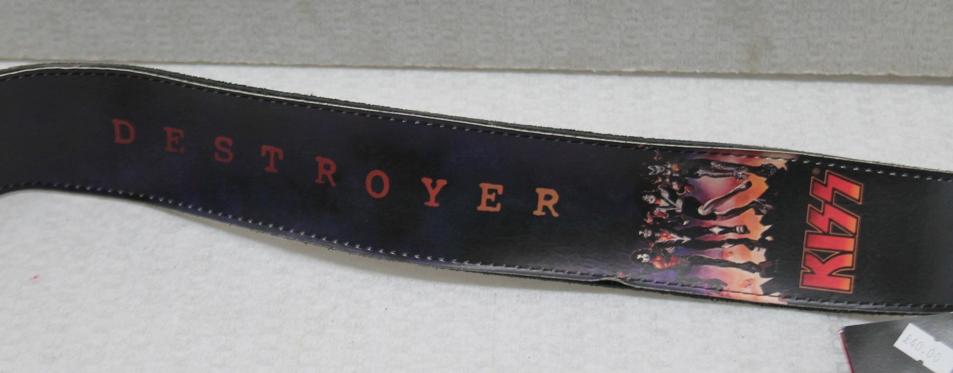 1 x Kiss Leather Guitar Strap by Perri's - Officially Licensed Merchandise - RRP £40 - New & Unused - Image 2 of 7