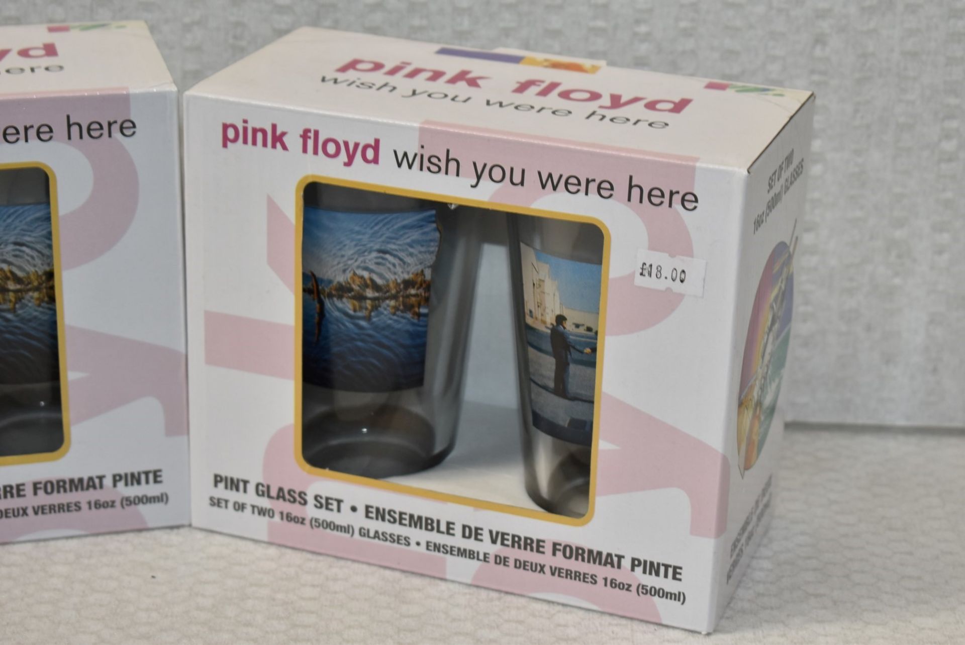 3 x Sets of Pink Floyd 'Wish You Were Here' Drinking Glass Gift Packs - Each Pack Contains 2 x 16oz - Image 3 of 8