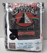 1 x Pink Floyd Carnegie Hall Fleece Throw Blanket - 50x60 Inch - Officially Licensed Merchandise -
