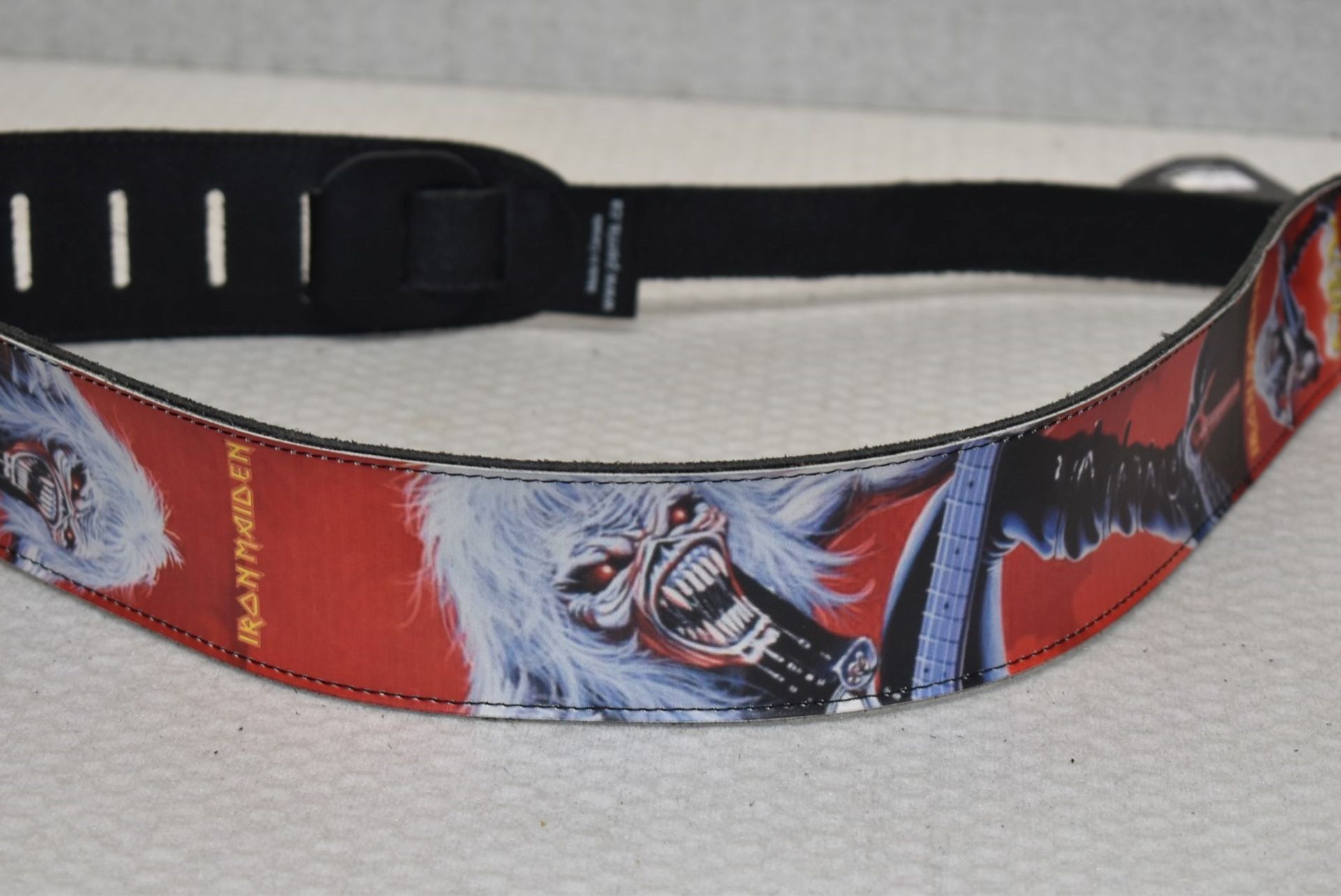 1 x Iron Maiden Leather Guitar Strap by Perri's - Officially Licensed Merchandise - RRP £40 - New & - Image 3 of 9