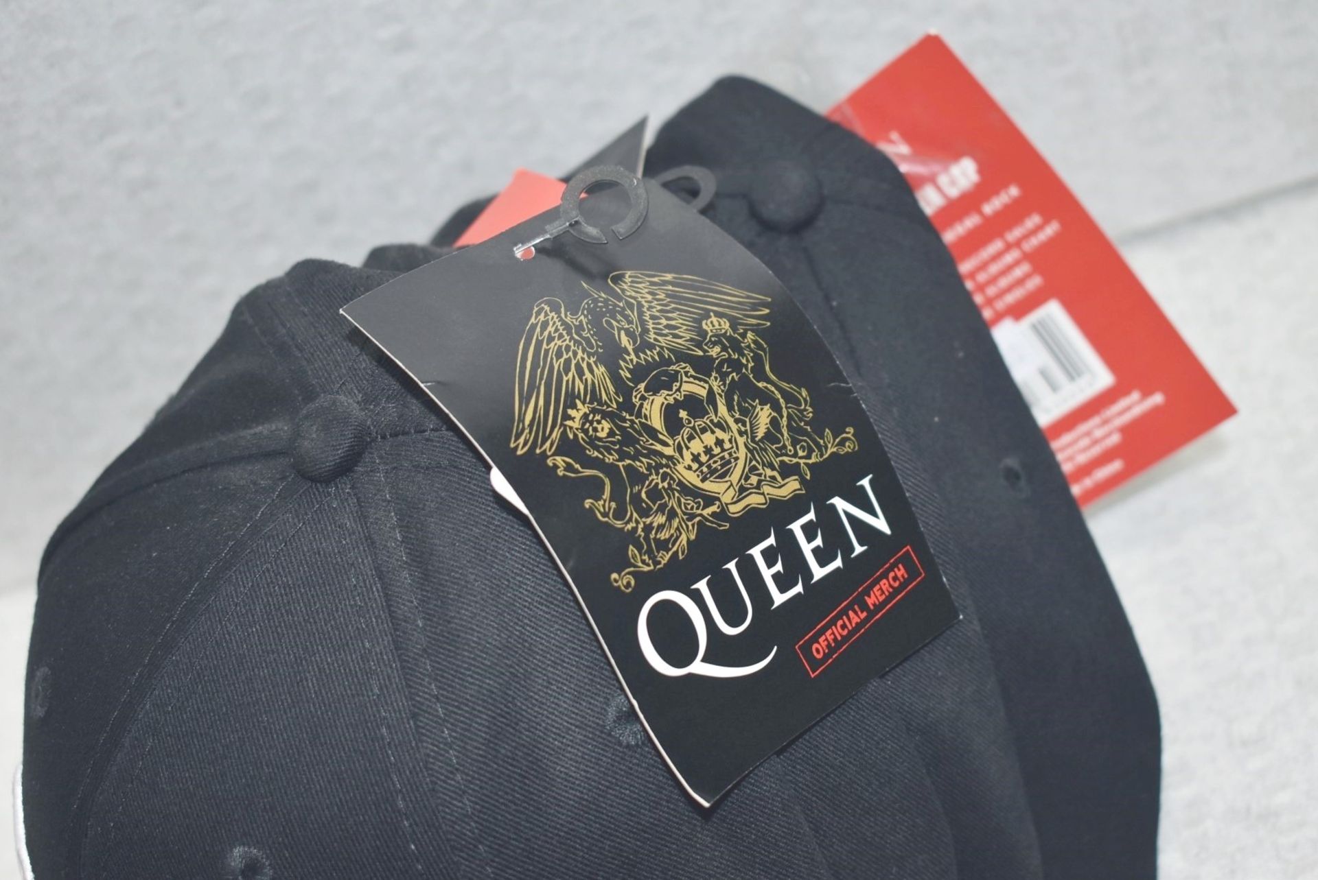 4 x Queen Baseball Caps - Colour: Black - One Size With Adjustable Strap - Officially Licensed - Image 6 of 7