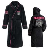 1 x The Ramones Presidential Seal Luxury Bathrobe - Officially Licensed Merchandise by The Creative