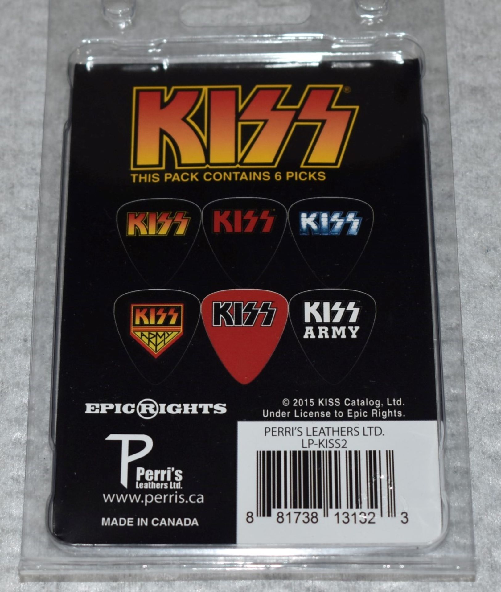 10 x Assorted Guitar Pick Multipacks By Perri's- 6 Picks Per Pack - Bowie, Pink Floyd, Kiss, Iron - Image 5 of 5