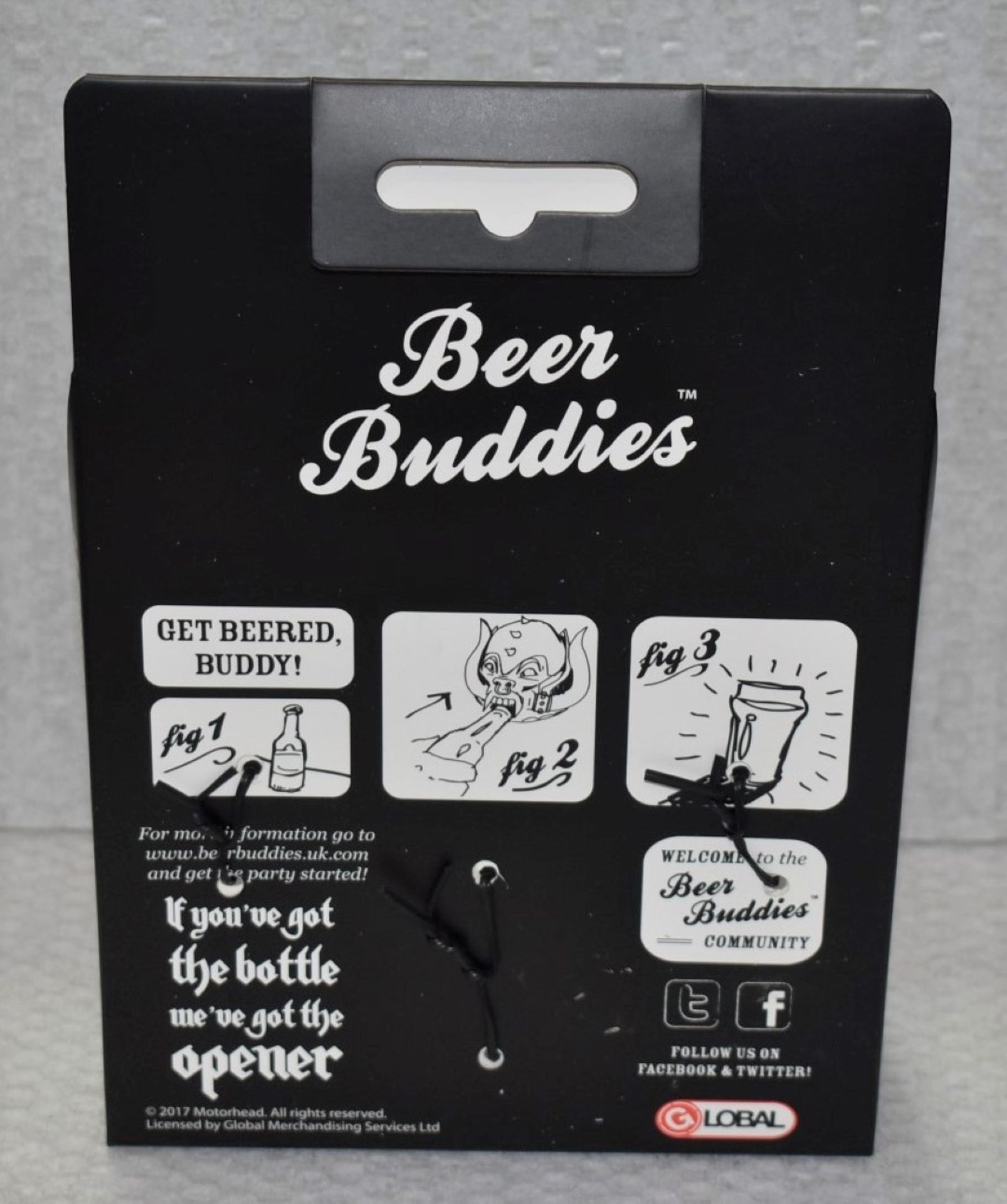 1 x Motorhead Wall Mounted Bottle Opener - Snaggletooth With a Gun Metal Finish - By Beer Buddies - - Image 9 of 12