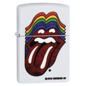 1 x Genuine Zippo Windproof Refillable Lighter - ROLLING STONES - Presented in Gift Box - RRP £40 -