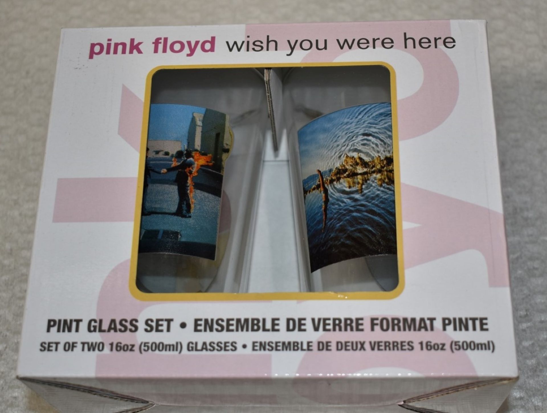 3 x Sets of Pink Floyd 'Wish You Were Here' Drinking Glass Gift Packs - Each Pack Contains 2 x 16oz - Image 4 of 8
