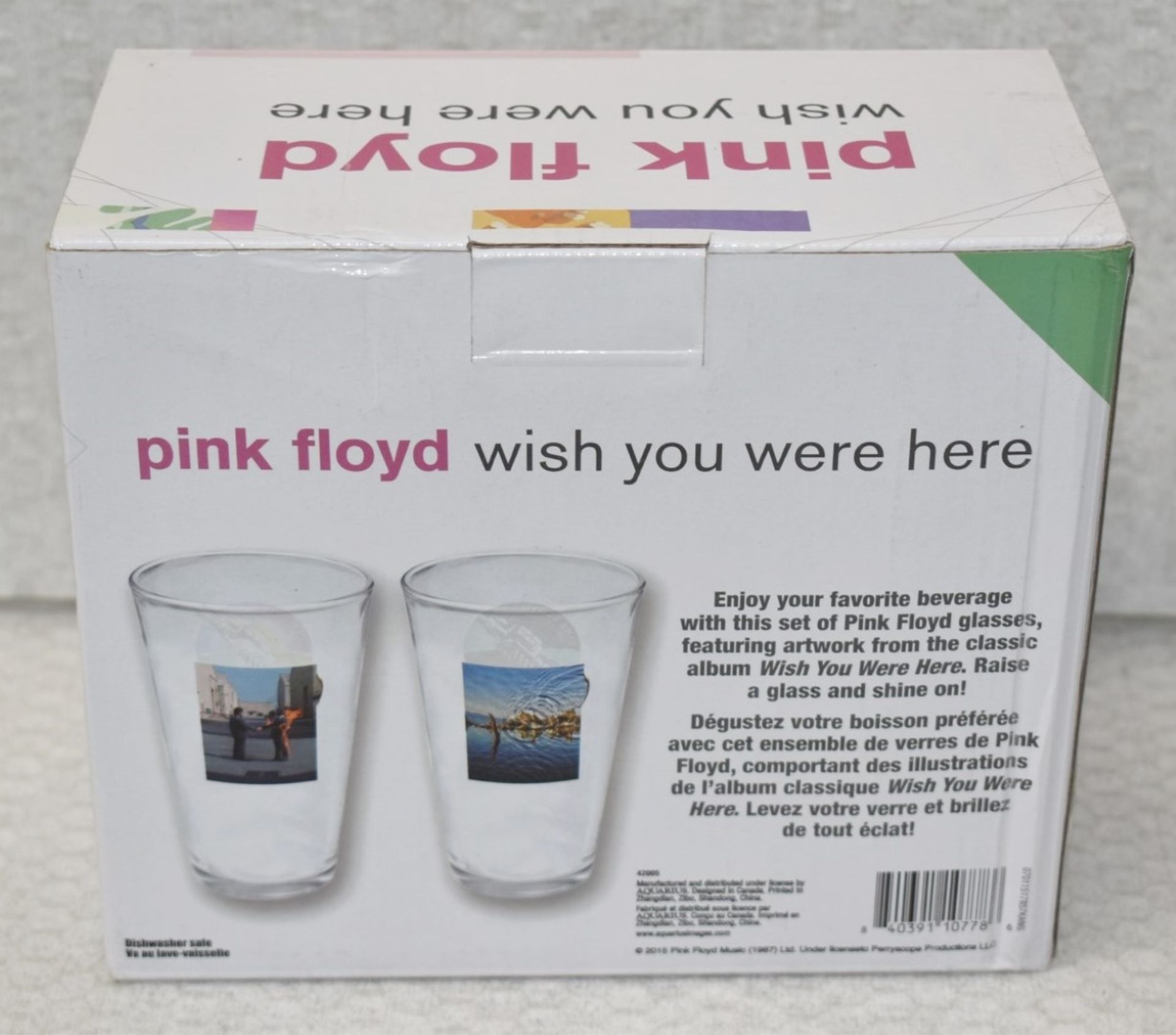 5 x Sets of Pink Floyd 'Wish You Were Here' Drinking Glass Gift Packs - Each Pack Contains 2 x 16oz - Image 3 of 4