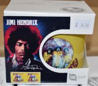6 x Rock n Roll Themed Band Drinking Mugs - JIMI HENDRIX - Officially Licensed Merchandise by GB