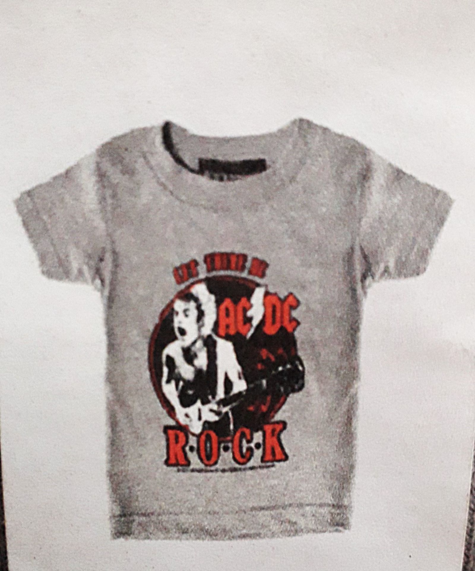 3 x Rock and Roll Themed KISS, Ramones and AC/DC Short Sleeve Baby T-Shirts - Size: 6 Months - - Image 8 of 10