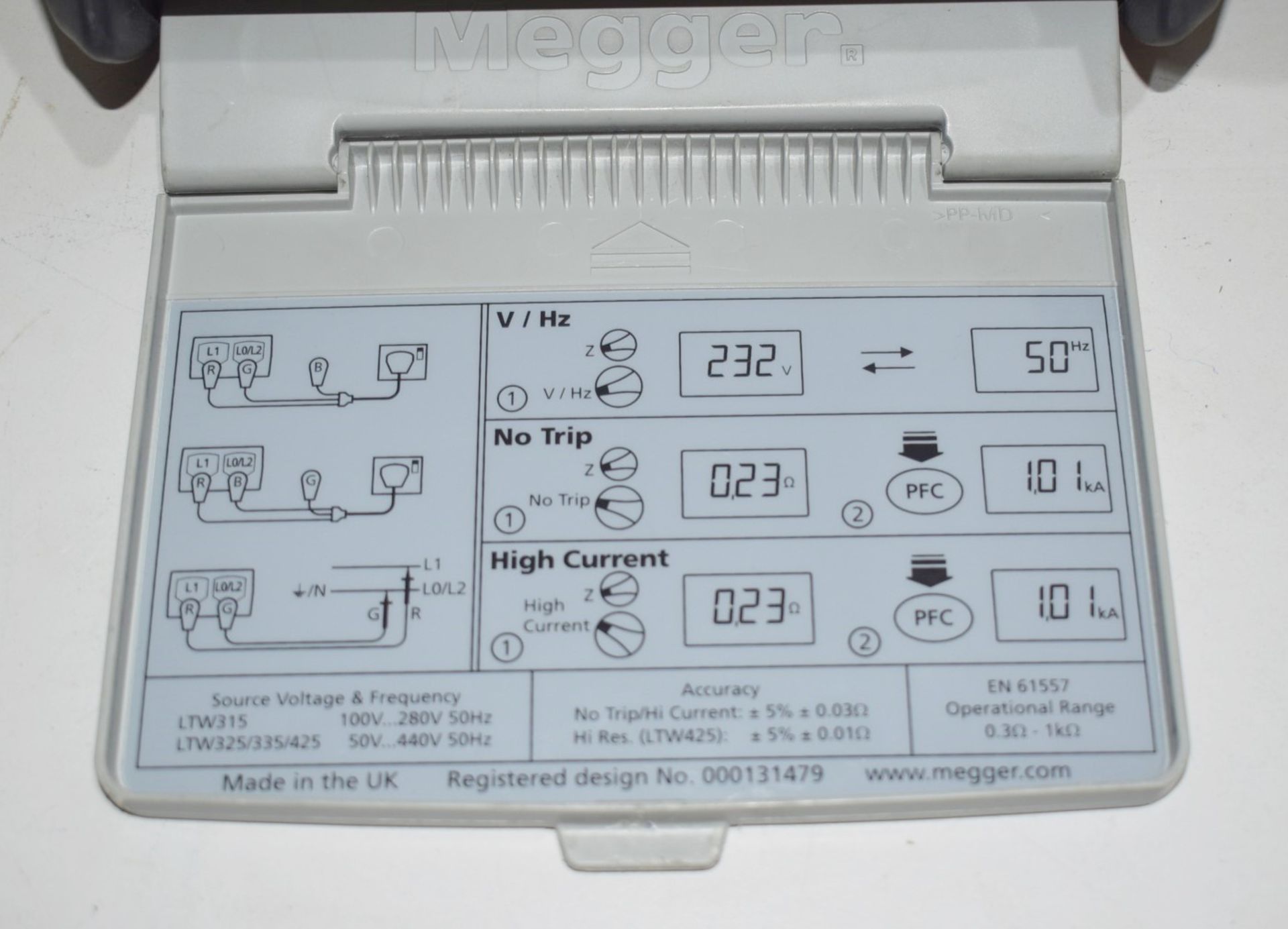 1 x MEGGER LTW425 Two-wire Non-tripping High Resolution Loop Tester - Ref: DS7549 ALT - CL816 - - Image 5 of 7