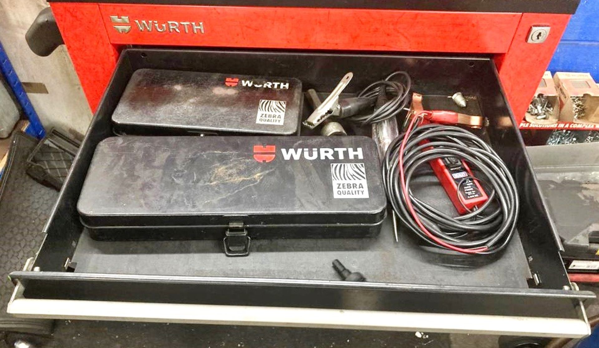 1 x Wurth Mobile 7 Drawer Tool Box With Contents - Image 2 of 5