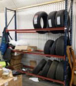 1 x Large Metal Tyre Shelving Rack - Tyres Not Included - Approx Size: H250 x W225 cms