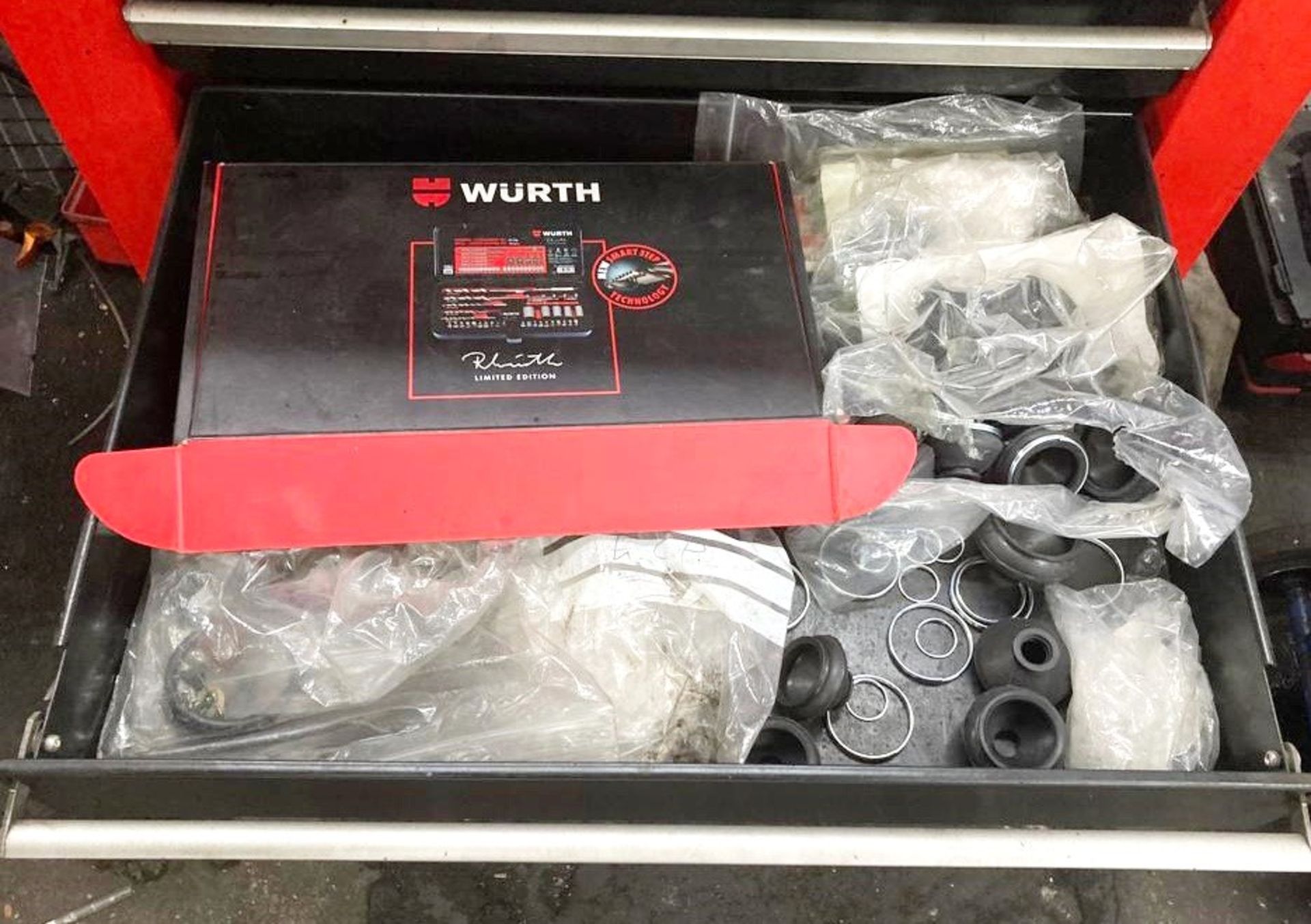 1 x Wurth Mobile 7 Drawer Tool Box With Contents - Image 4 of 5