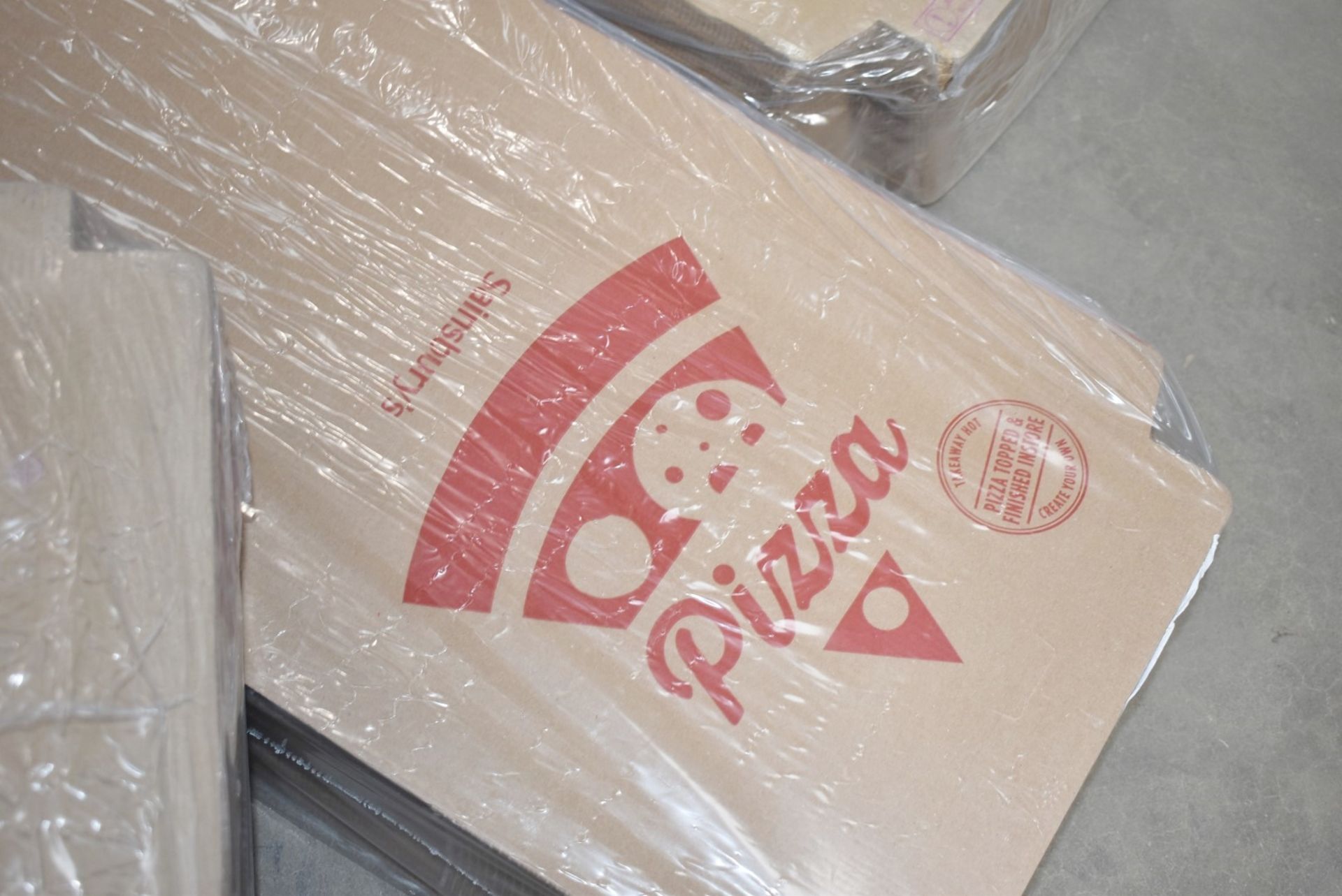 300 x Supermarket Branded 10 Inch Pizza Boxes - Includes 3 x Boxes of 100 - New and Sealed - CL232 - - Image 8 of 11