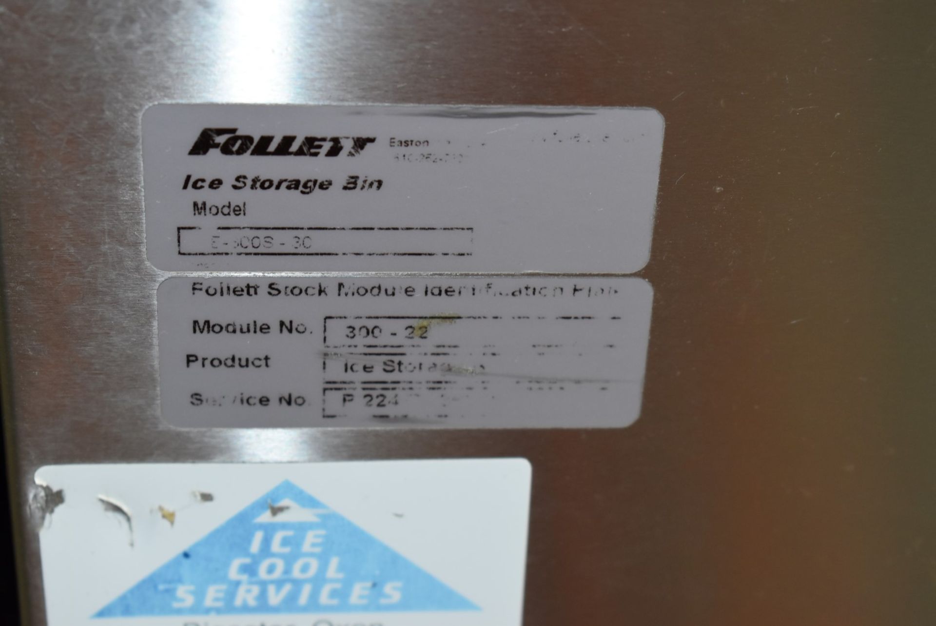 1 x Follet Commercial Ice Machine With WCF712 Flaker Head and Ice Storage Bin - 240v UK Plug - Image 9 of 10