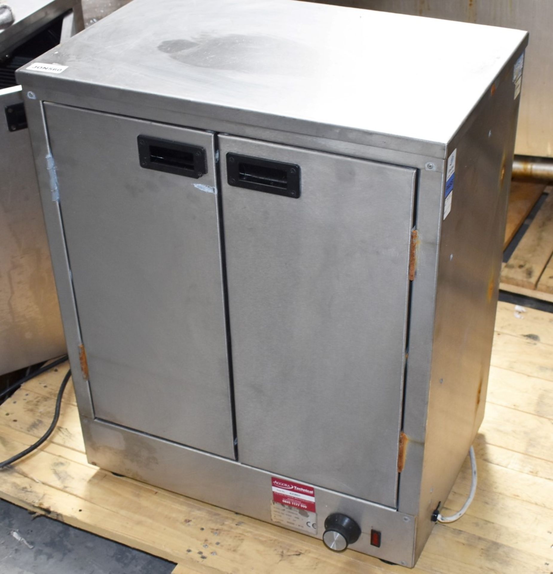 1 x Victor Commercial Kitchen Warming Cabinet - Stainless Steel With Two Hinged Doors - 240v - Image 2 of 7