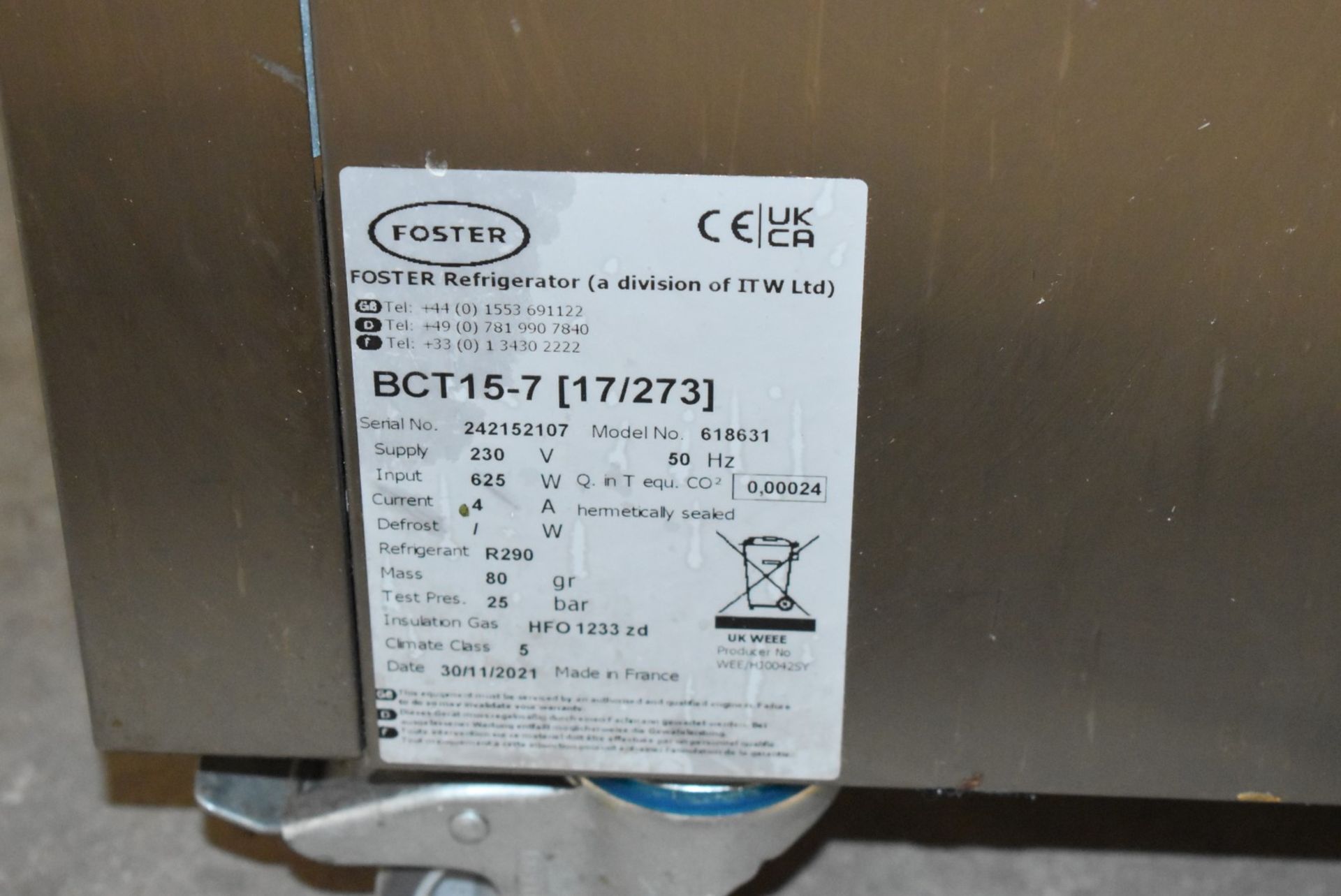 1 x Foster BFT15-7 Blast Freezer and Chiller - Current 2021 Model - RRP £6,562 - Image 8 of 8