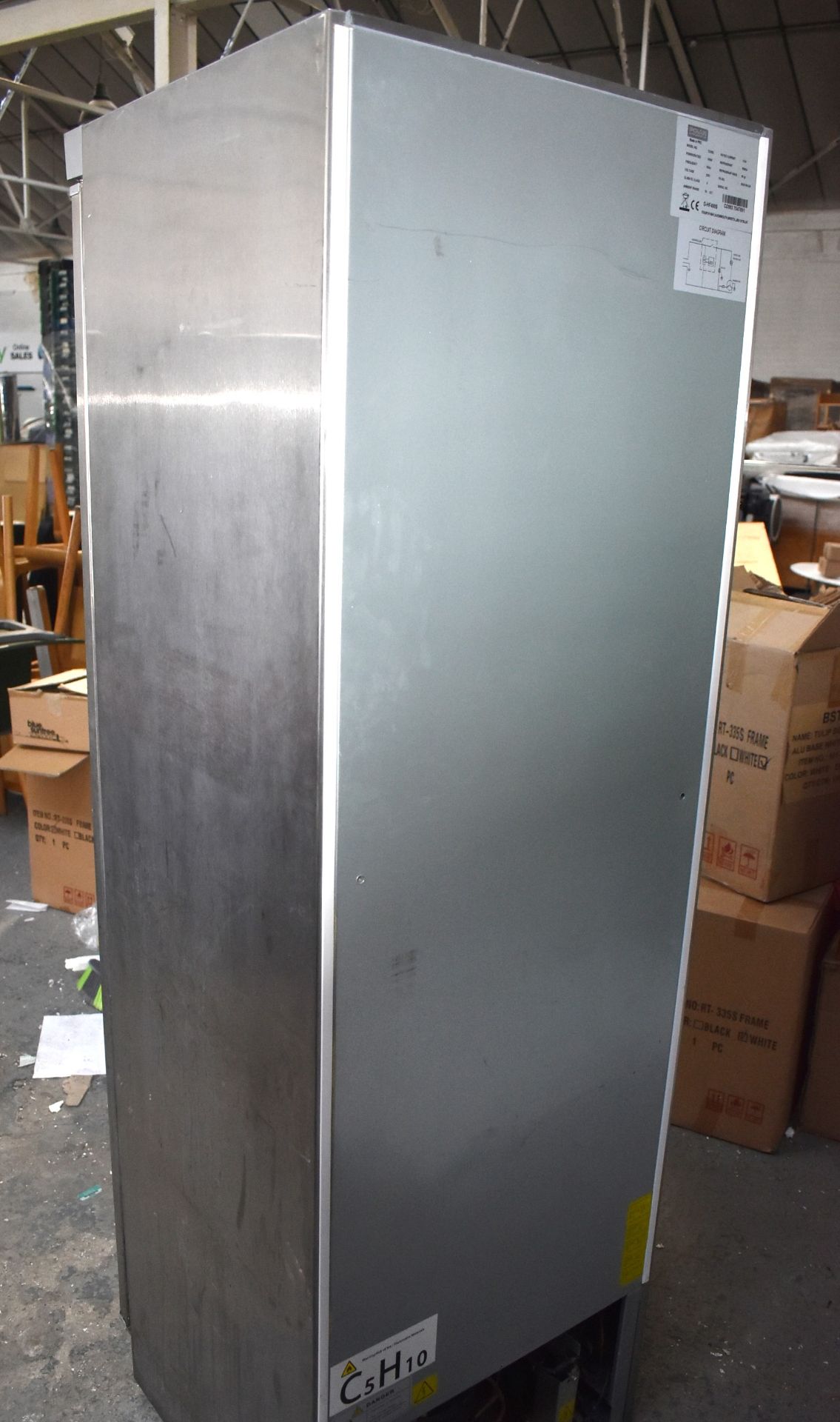 1 x Polar C-Series Commercial Upright Freezer With Stainless Steel Finish - 365Ltr Capacity - Image 6 of 7