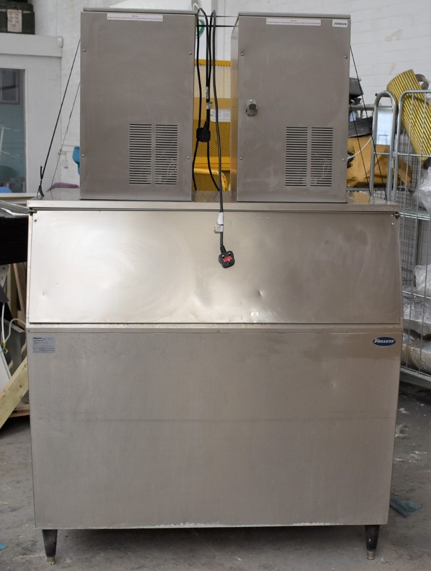 1 x Commercial Ice Maker With a Follett 431kg Ice Hopper and Two Ice Cool ICS700 Ice Making Heads - Image 2 of 15