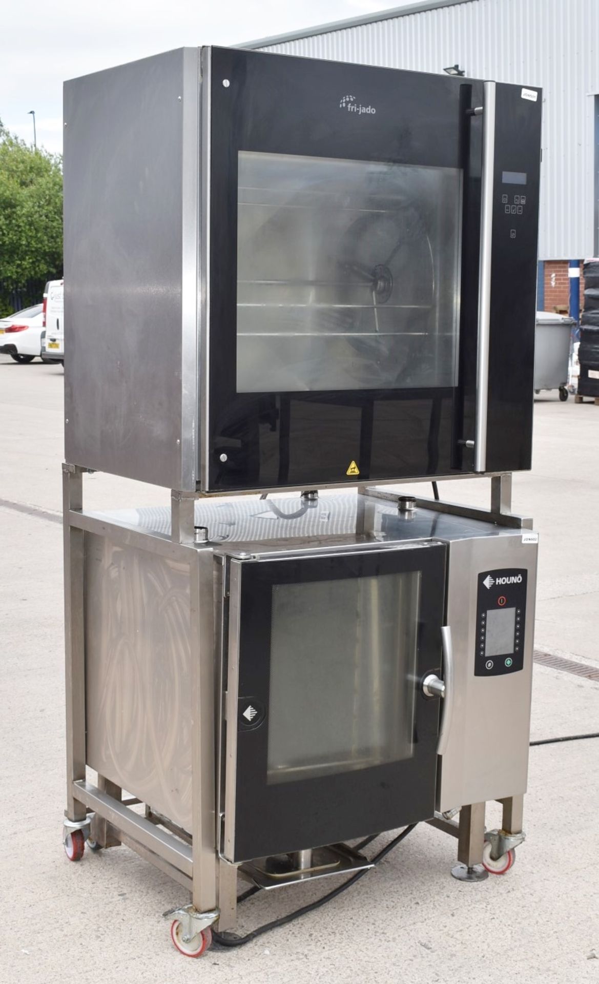 1 x Houno Electric Combi Oven and Fri-jado Rotisserie Oven Combo With Stand - 3 Phase - Image 3 of 22