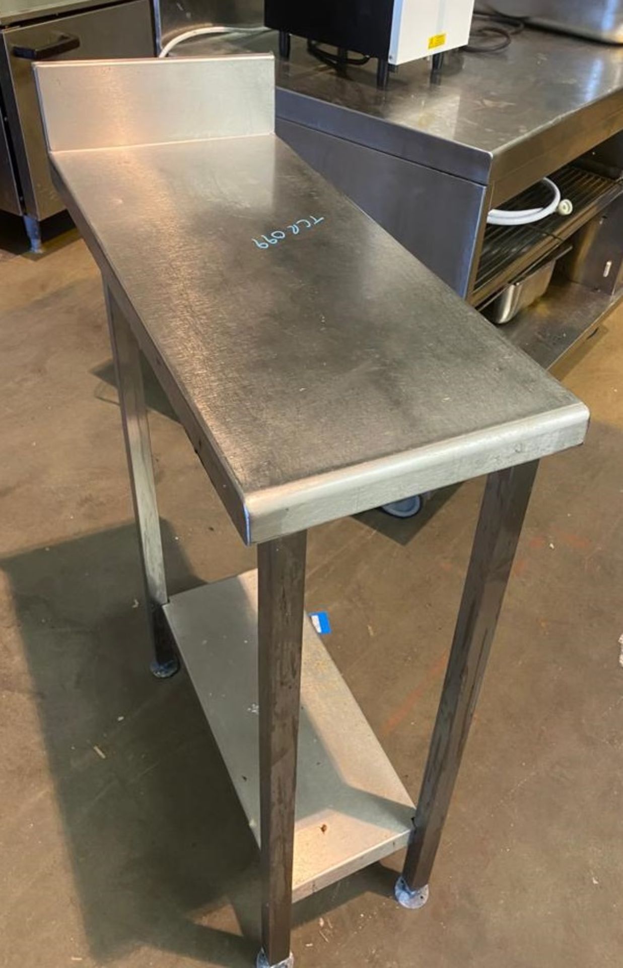 1 x Stainless Steel Infill Prep Table - 30cm Width - Image 4 of 4