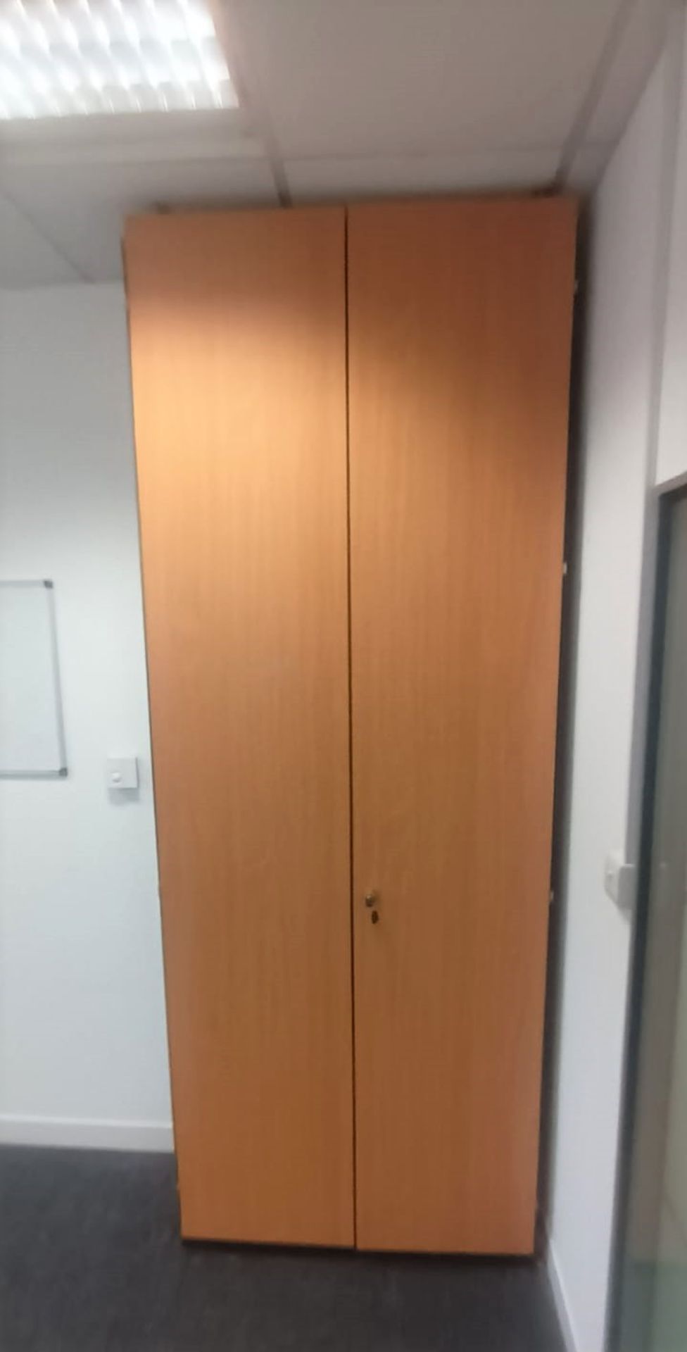 1 x Two Door Office Storage Caninet With Internal Shelves - Ref: TV504 - Size: 140 x 200 x 45