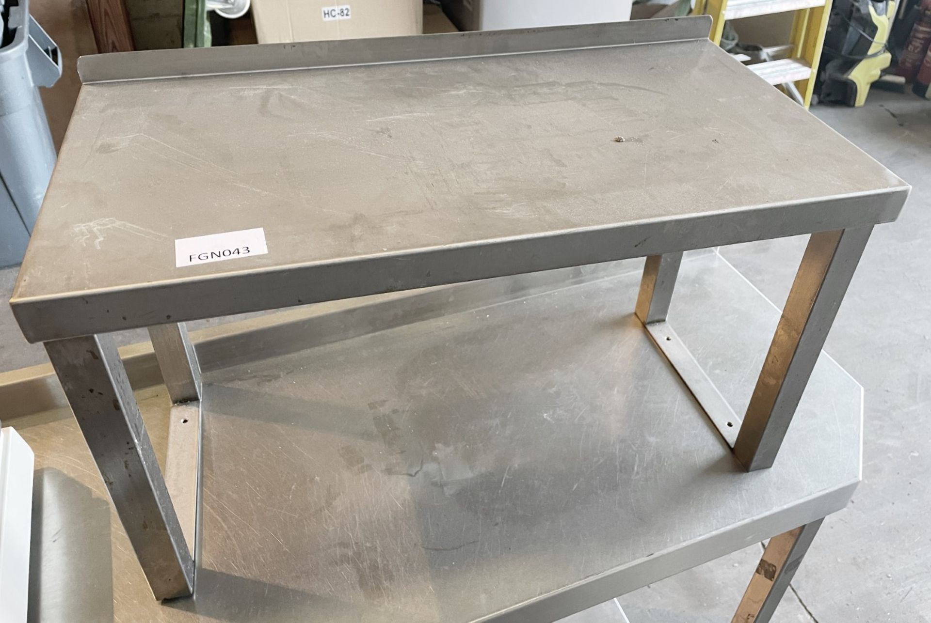 1 x Counter Top Stainless Steel Prep Table With  - Ref: BGC043 - CL807 - Location: Essex, RM19This - Image 2 of 5