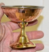 12 x Goblets in Copper and Gold - Height 9cm x Diameter 10cm - New and Unused