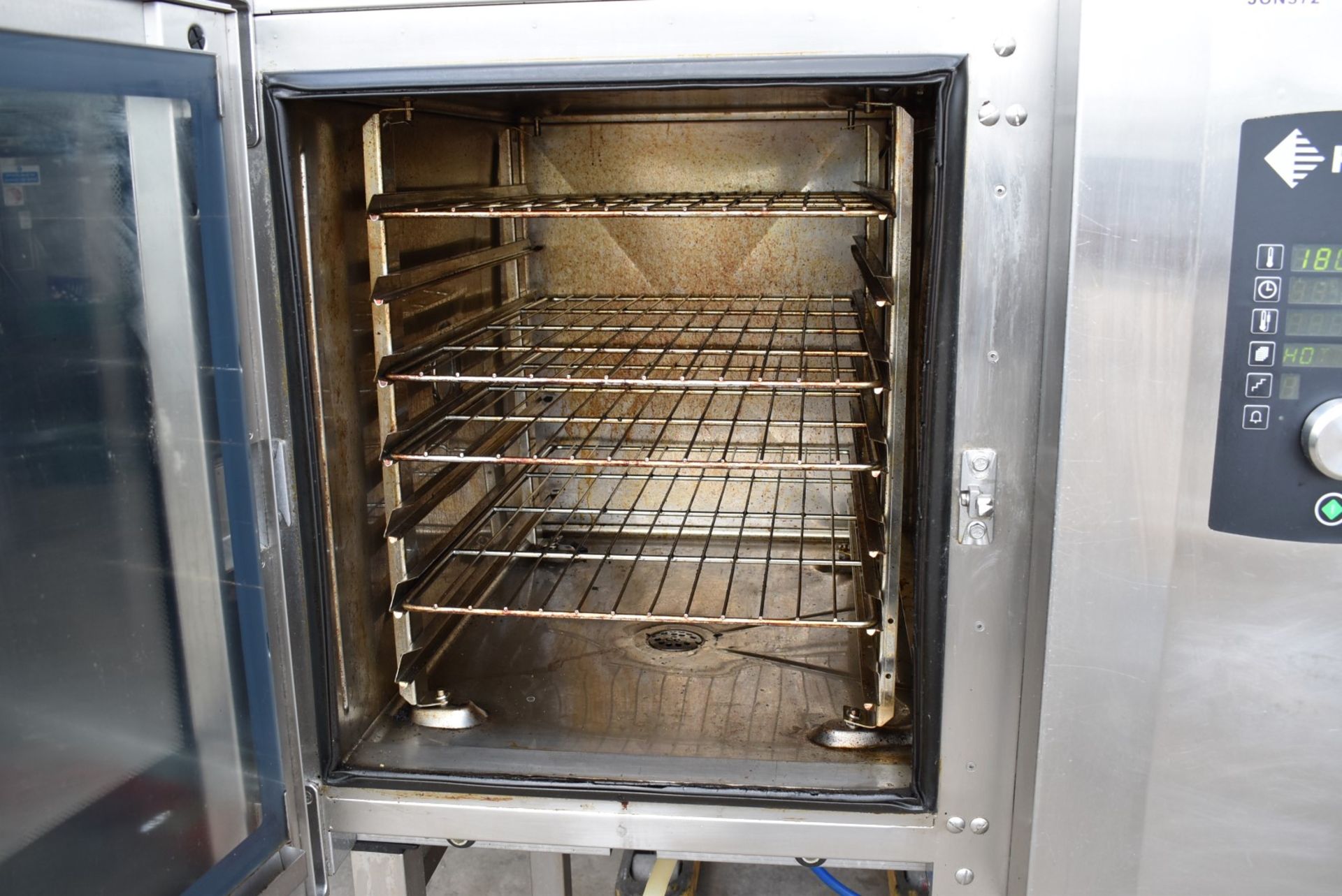 1 x Houno 6 Grid Electric Combi Oven With Stand and Extractor - 3 Phase Electric Power - Model C1.06 - Image 3 of 13