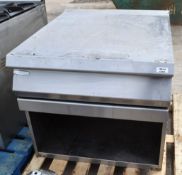 1 x Angelo Po Cookline Prep Unit on Stand - AISI 304 Stainless Steel Finish - Dimensions: W80xD93 cm