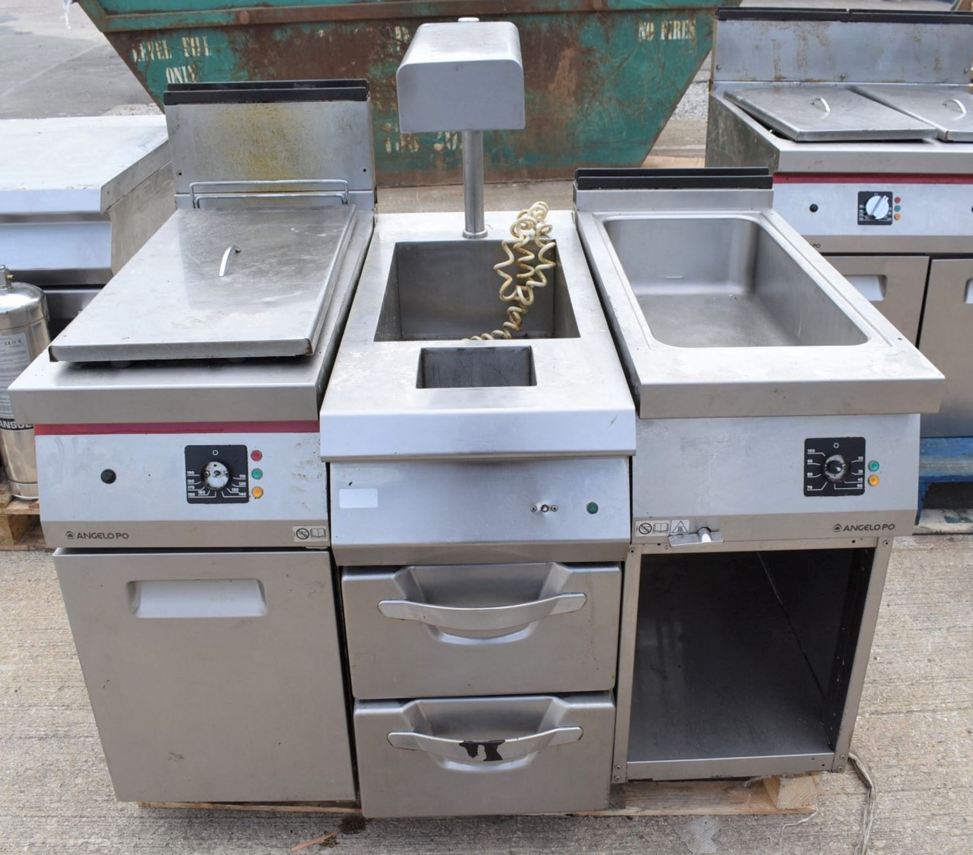 3 x Angelo Po Commercial Cooking Appliances - Single Tank Fryer, Baine Marie Warmer and Pasta Boiler - Image 4 of 15