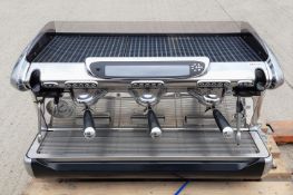 1 x Faema Emblema 3 Group Espresso Coffee Machine - 3 Phase Power - Stainless Steel Finish