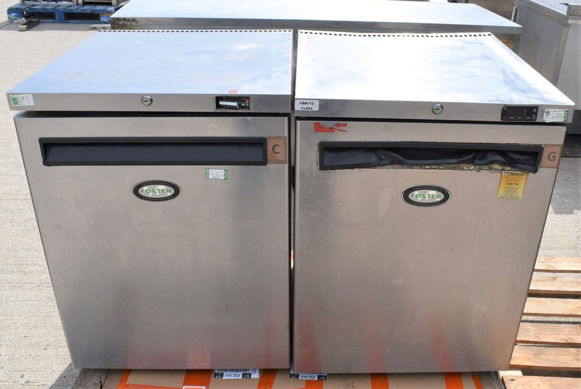 2 x Foster LR150A Undercounter Freezers