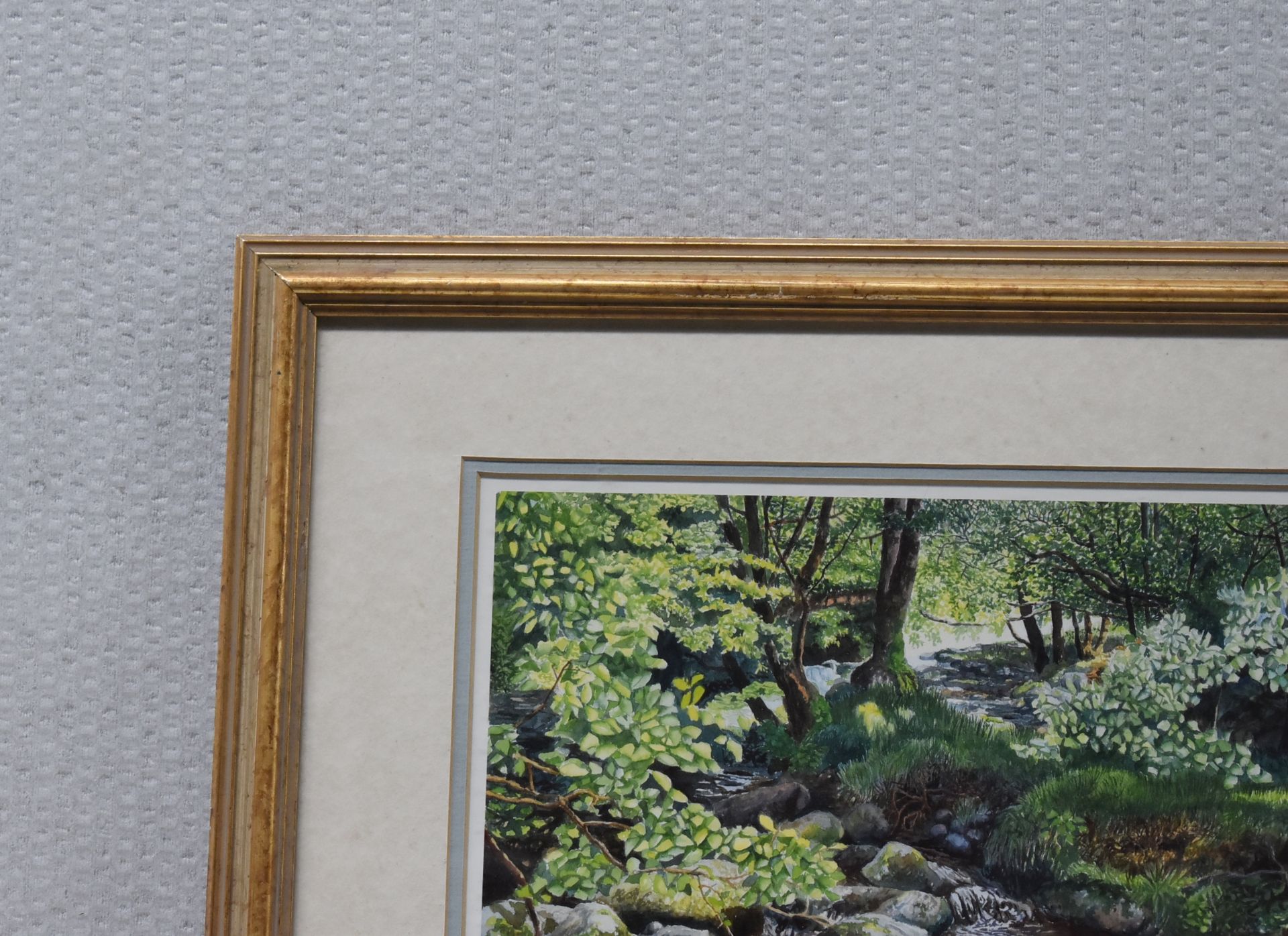 1 x LIMITED EDITION Framed Print By Artist M.Wood, 'Woodland Stream' - Image 8 of 18