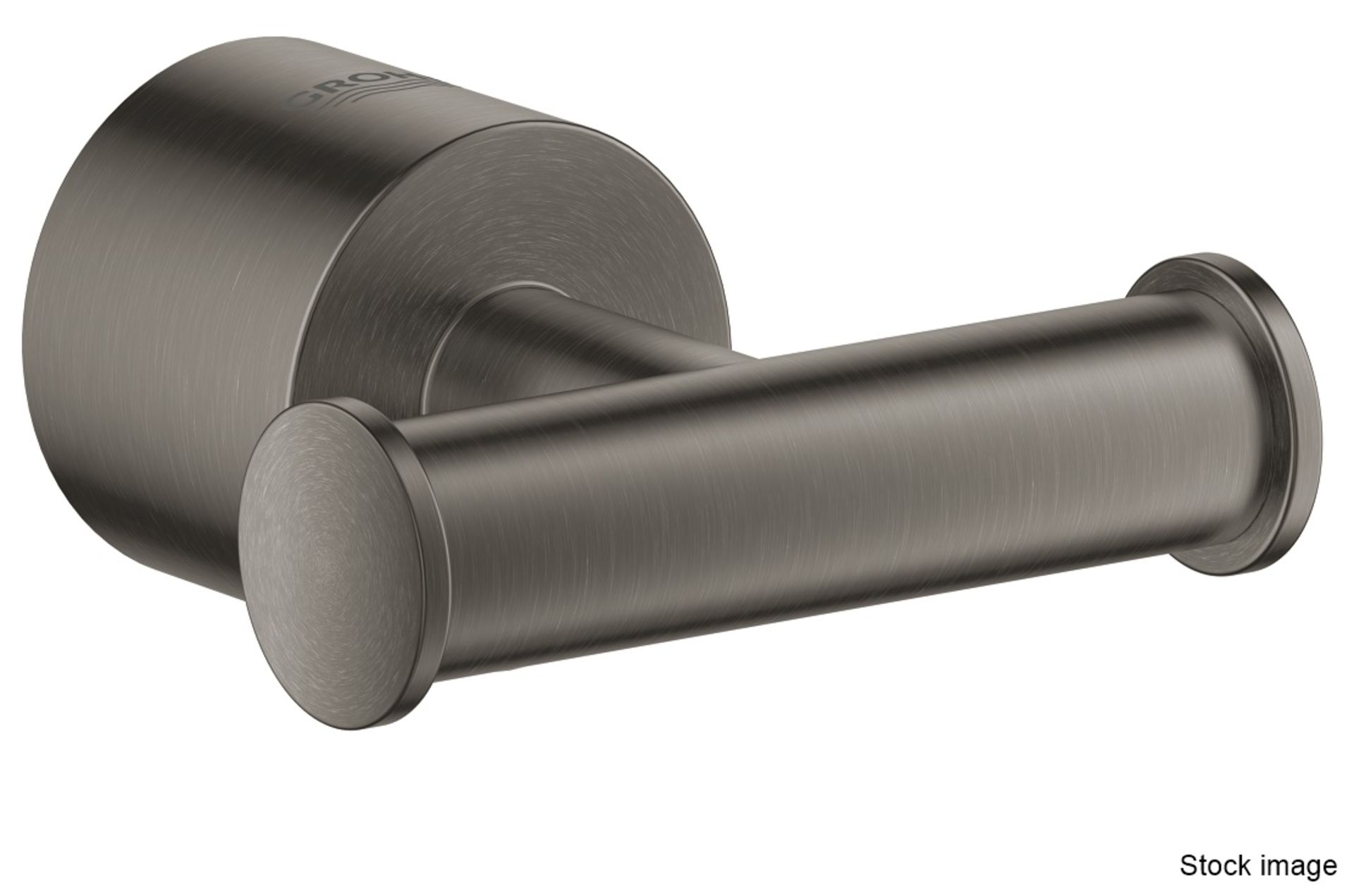 1 x GROHE Atrio Robe Hook, With A Brushed Graphite Finish - Ref: 40312000 - New & Boxed Stock -