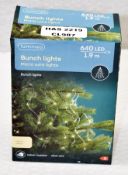 1 x LUMINEO 640 LED 1.9m Micro Wire Bunch Lights - Boxed Stock - Original Price £39.95 - Ref: