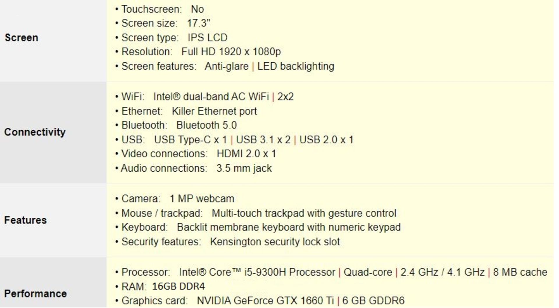 1 x Acer Nitro 17.3 Gaming Laptop - Intel i5-9300H, 16GB DDR4, 500GB M.2 SSD, 6GB GTX1660ti Graphics - Image 20 of 28