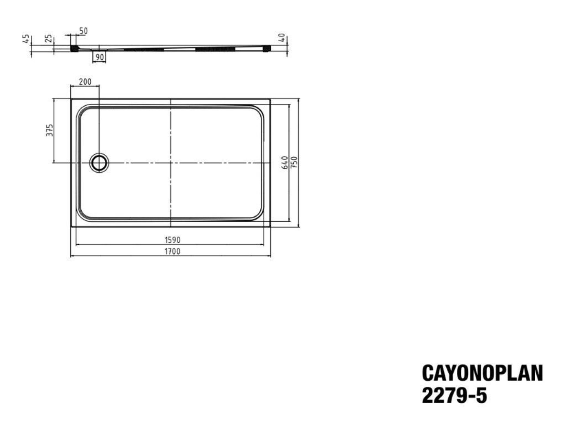 1 x KALDEWEI 'Cayonoplan' Rectangular Steel Enamel Rectangular Shower Tray, In Beige - RRP £993.00 - Image 4 of 8